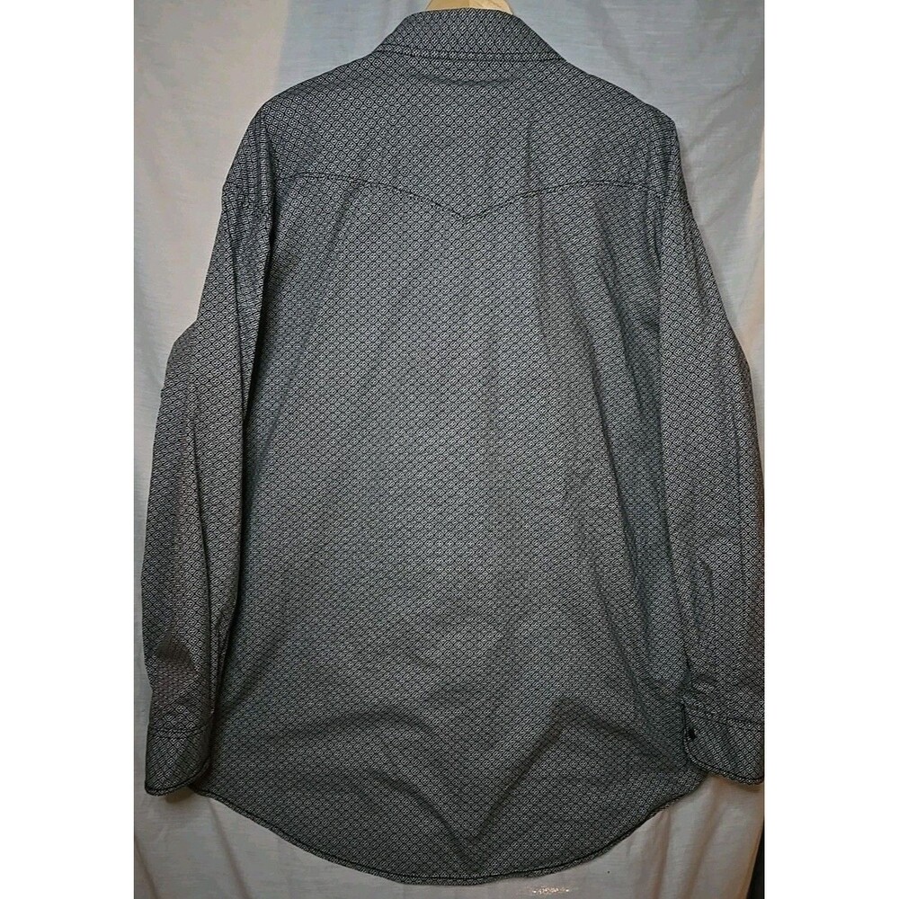 Panhandle Rough Stock Western Shirt Mens Sz 2XL Geometric Pearl Snap Cowboy - Picture 5 of 10
